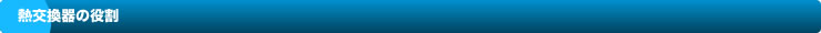 熱交換器の役割